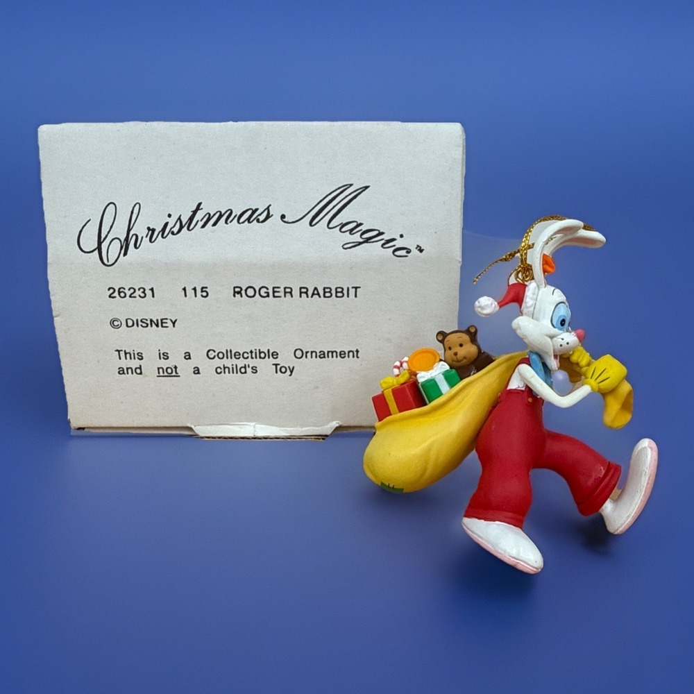 Disney Christmas Magic 26231-115 Roger Rabbit Ornament Collectible By Grolier